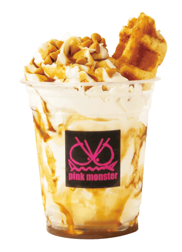 アイスクリームパフェキャラメルソース Icecream Parfait Caramel Sauce